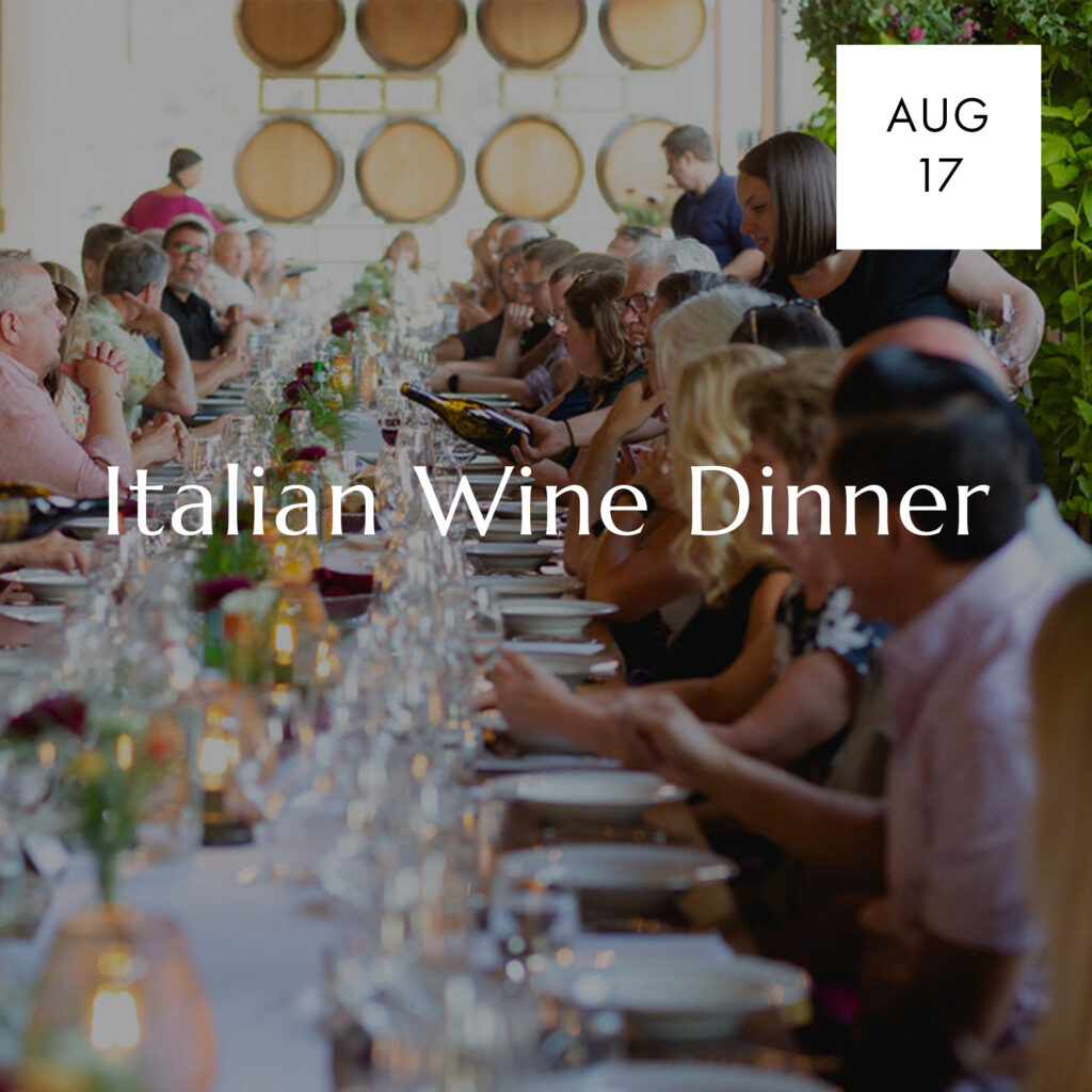 ROCO Italian Wine Dinner | August 17th